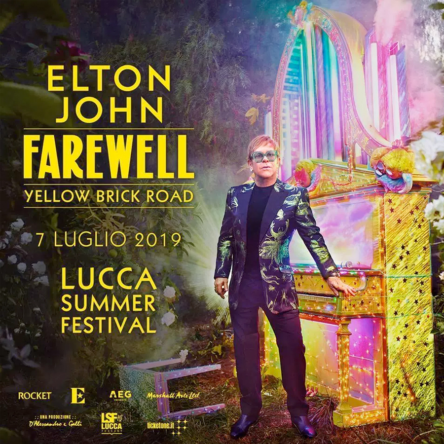 noleggio radio ricetrasmittenti Elton John Farewell Tour 2019 Lucca